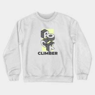 Rock Climber Neon Crewneck Sweatshirt